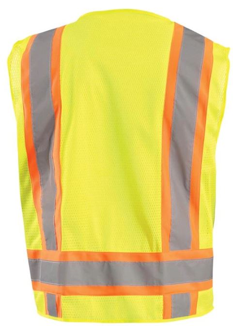 Picture of Occunomix ECO-ATRNSM MESH TWO-TONE SURVEYOR VEST w/ZIPPER