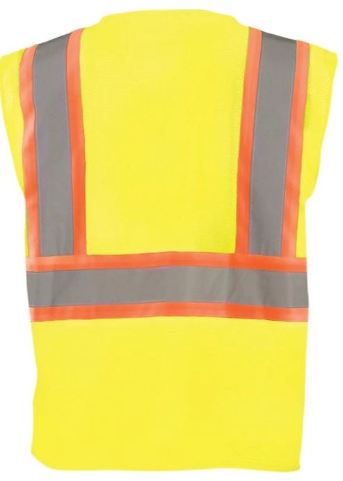 Picture of Occunomix ECO-IMB2T MESH 5-PT. BREAK-AWAY TWO-TONE VEST w/QUICK RELEASE ZIPPER