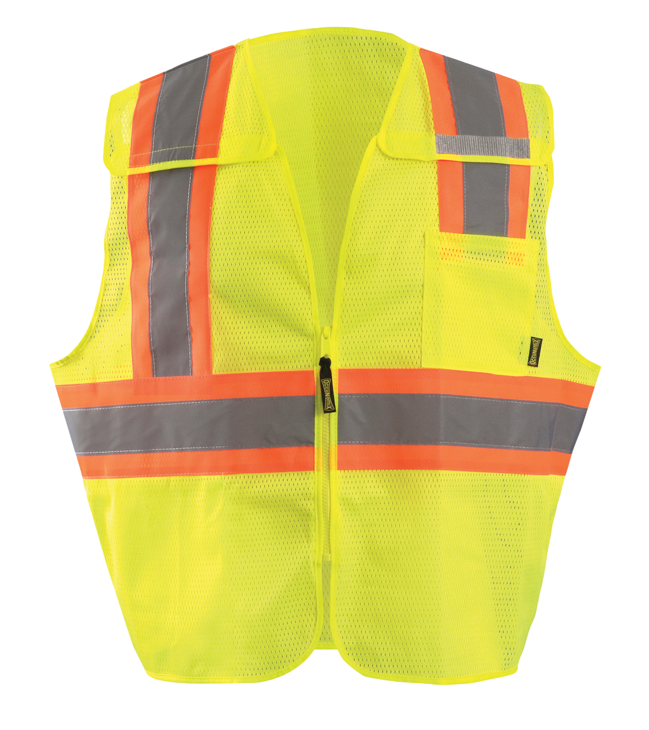 Picture of Occunomix ECO-IMB2T MESH 5-PT. BREAK-AWAY TWO-TONE VEST w/QUICK RELEASE ZIPPER