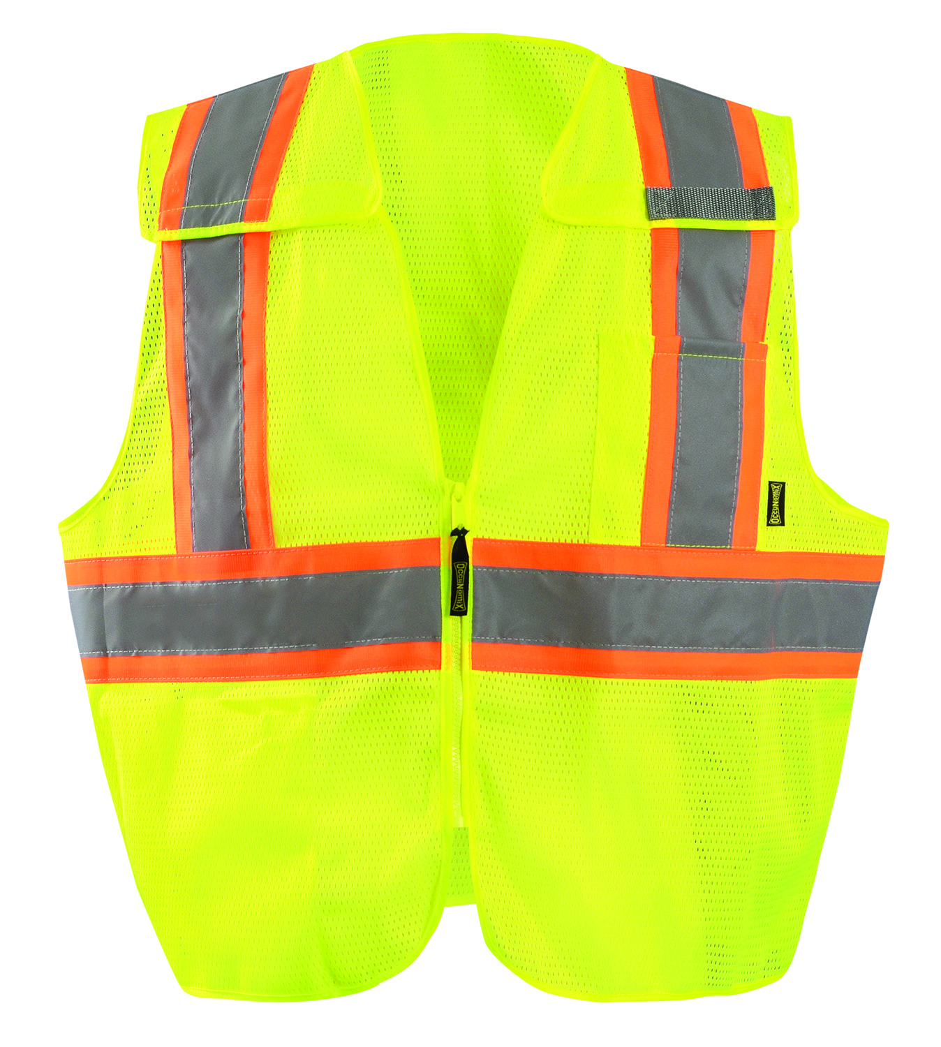 Picture of Occunomix ECO-IMB2TX MESH 5-PT. BREAK-AWAY TWO-TONE X-BACK VEST w/QUICK RELEASE ZIPPER