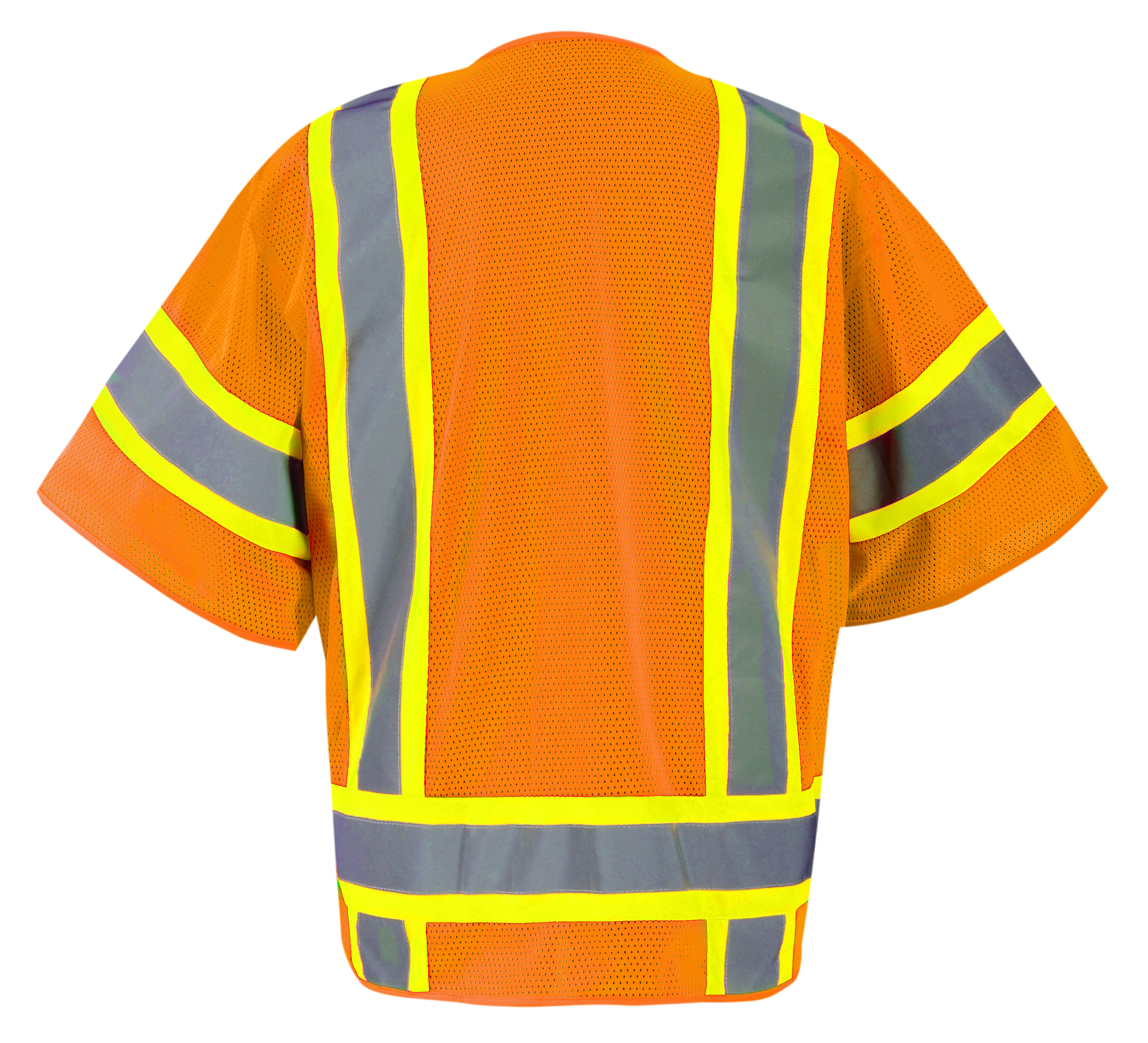Picture of Occunomix ECO-SIMZ32T MESH TWO-TONE SURVEYOR VEST w/ZIPPER