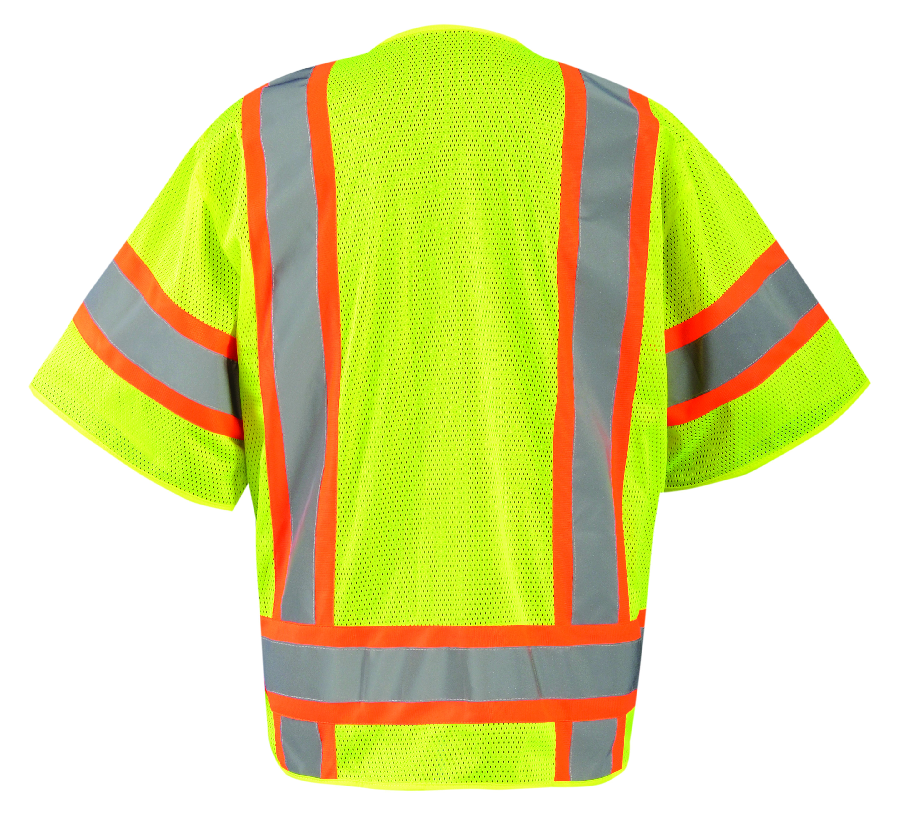 Picture of Occunomix ECO-SIMZ32T MESH TWO-TONE SURVEYOR VEST w/ZIPPER