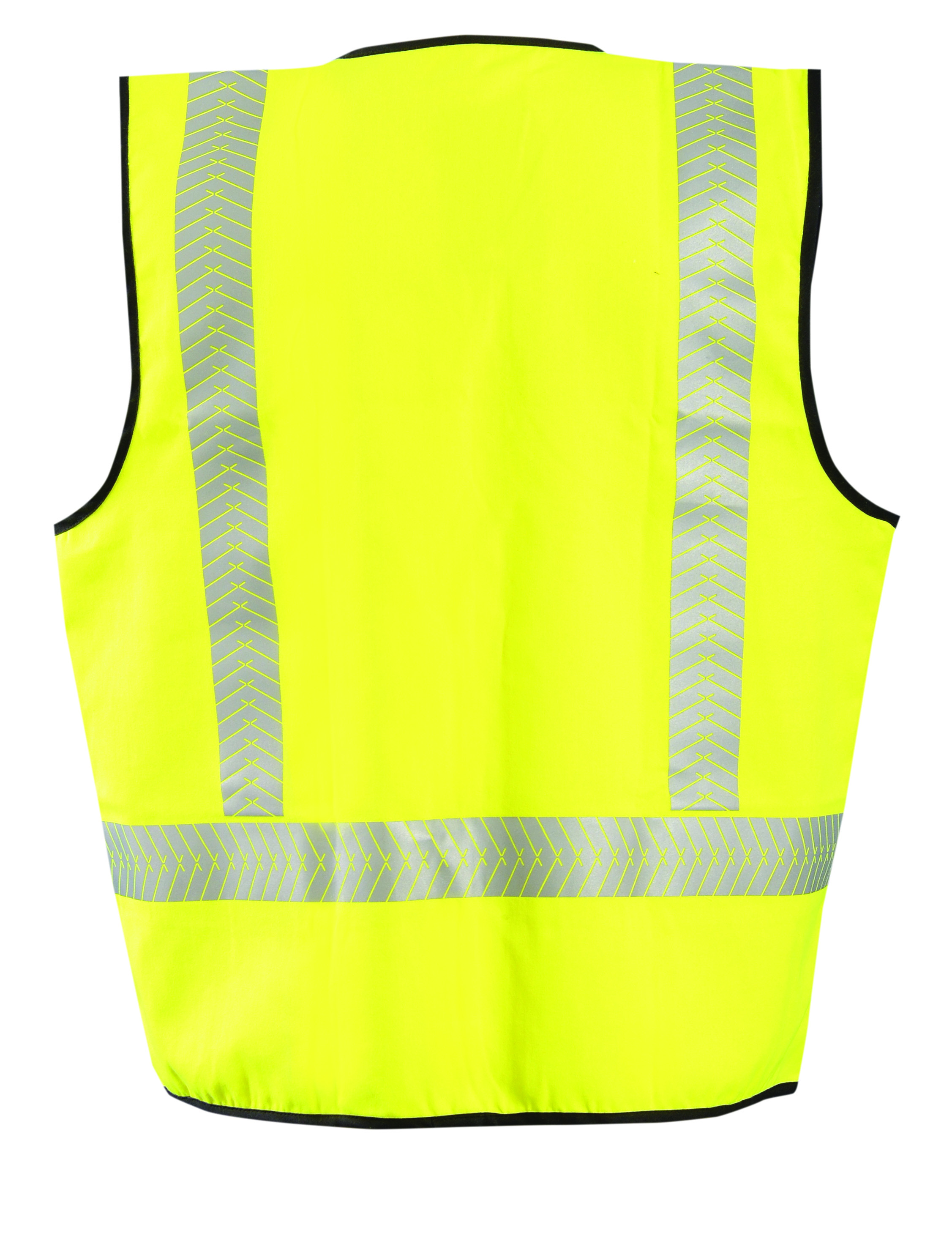 Picture of Occunomix FR-VM2142 FLAME RESISTANT BLACK BOTTOM OCX™ PATENTED SEGMENTED SINGLE STRIPE MESH VEST *