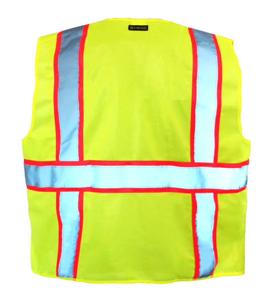 Picture of Occunomix LUX-ATRANS SOLID TWO-TONE SURVEYOR VEST w/ZIPPER