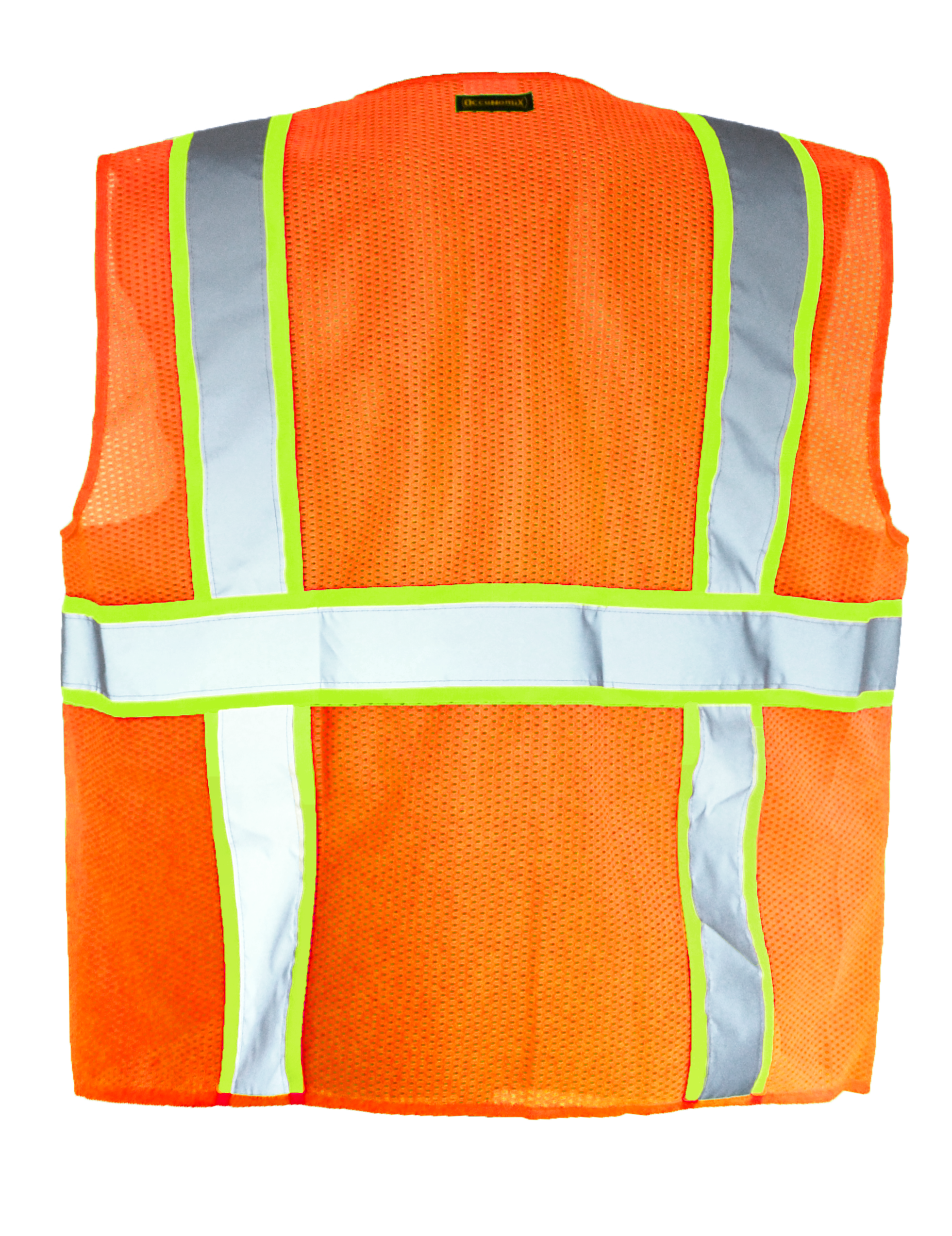 Picture of Occunomix LUX-ATRNSM SOLID/MESH TWO-TONE SURVEYOR VEST w/ZIPPER