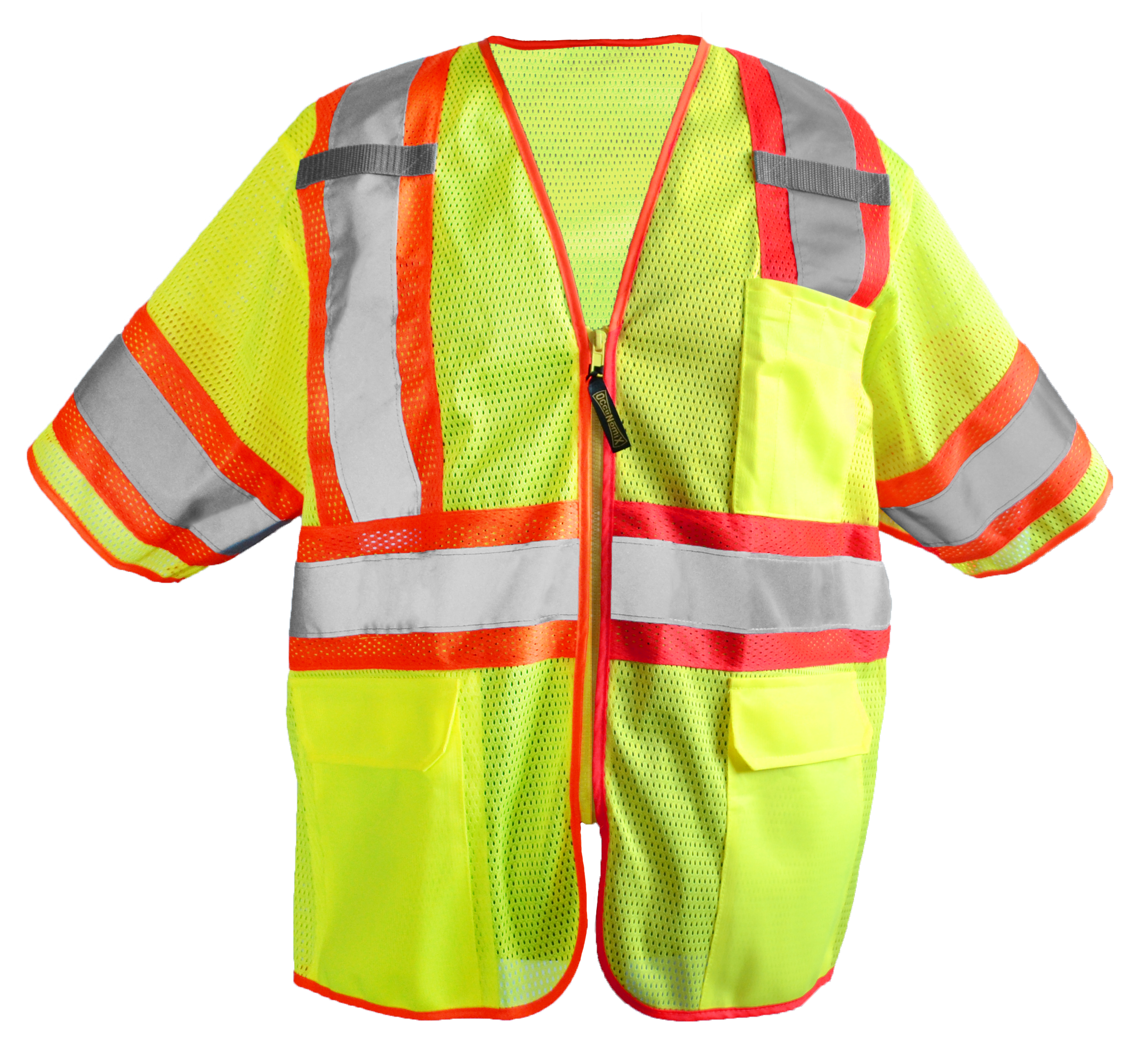 Picture of Occunomix LUX-HSCLC3Z MESH TWO-TONE VEST w/ZIPPER