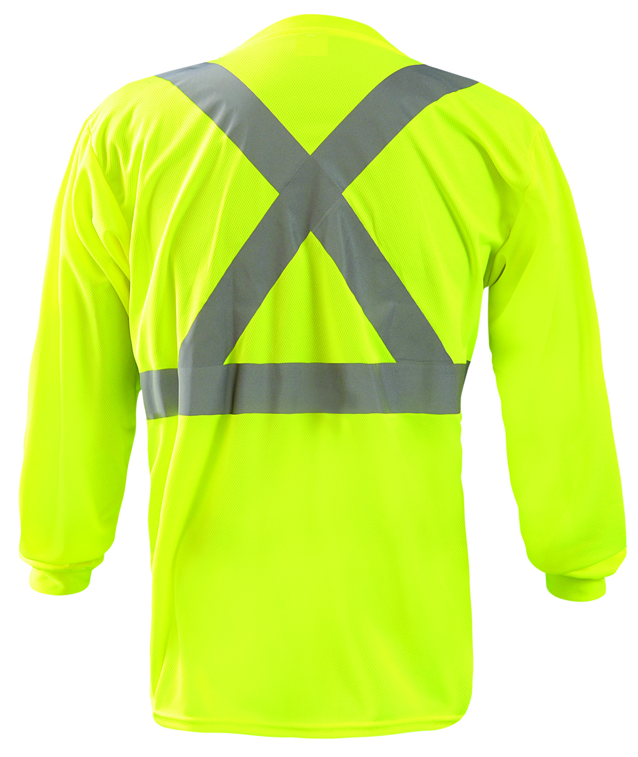 Picture of Occunomix LUX-LST2BX LONG SLEEVE WICKING BIRDSEYE X-BACK T-SHIRT