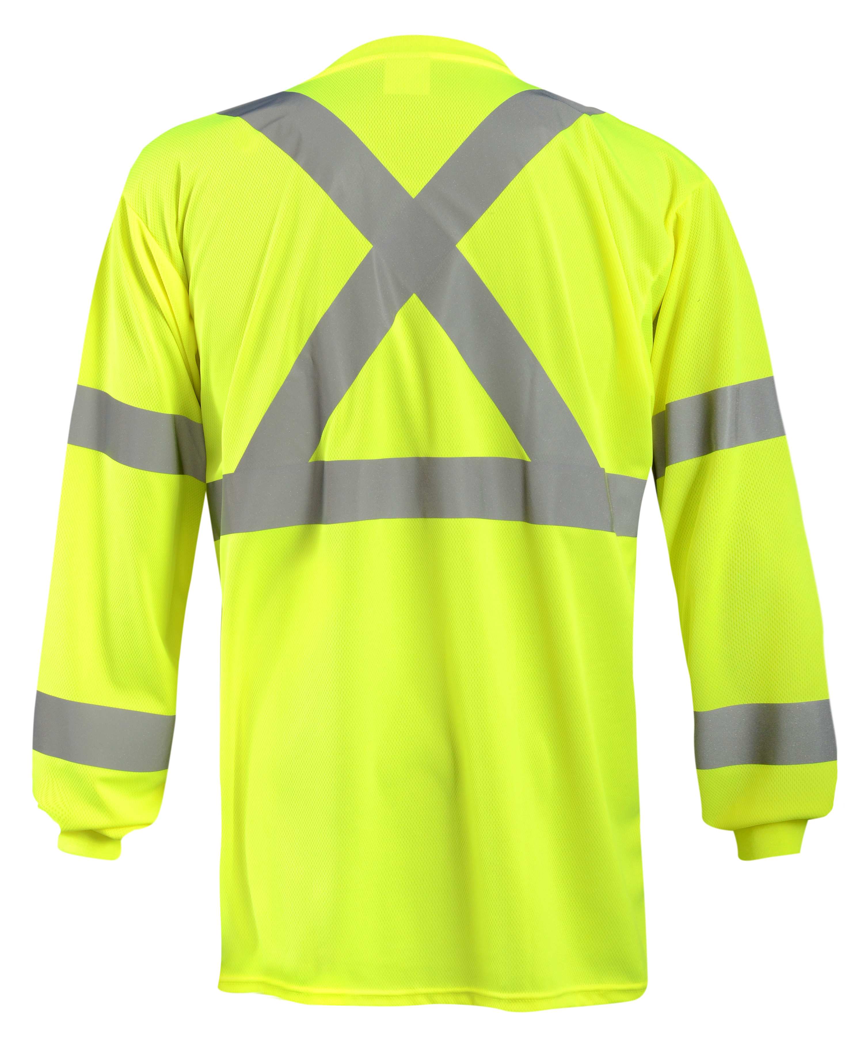 Picture of Occunomix LUX-LSTP3BX LONG SLEEVE WICKING BIRDSEYE X-BACK T-SHIRT w/POCKET
