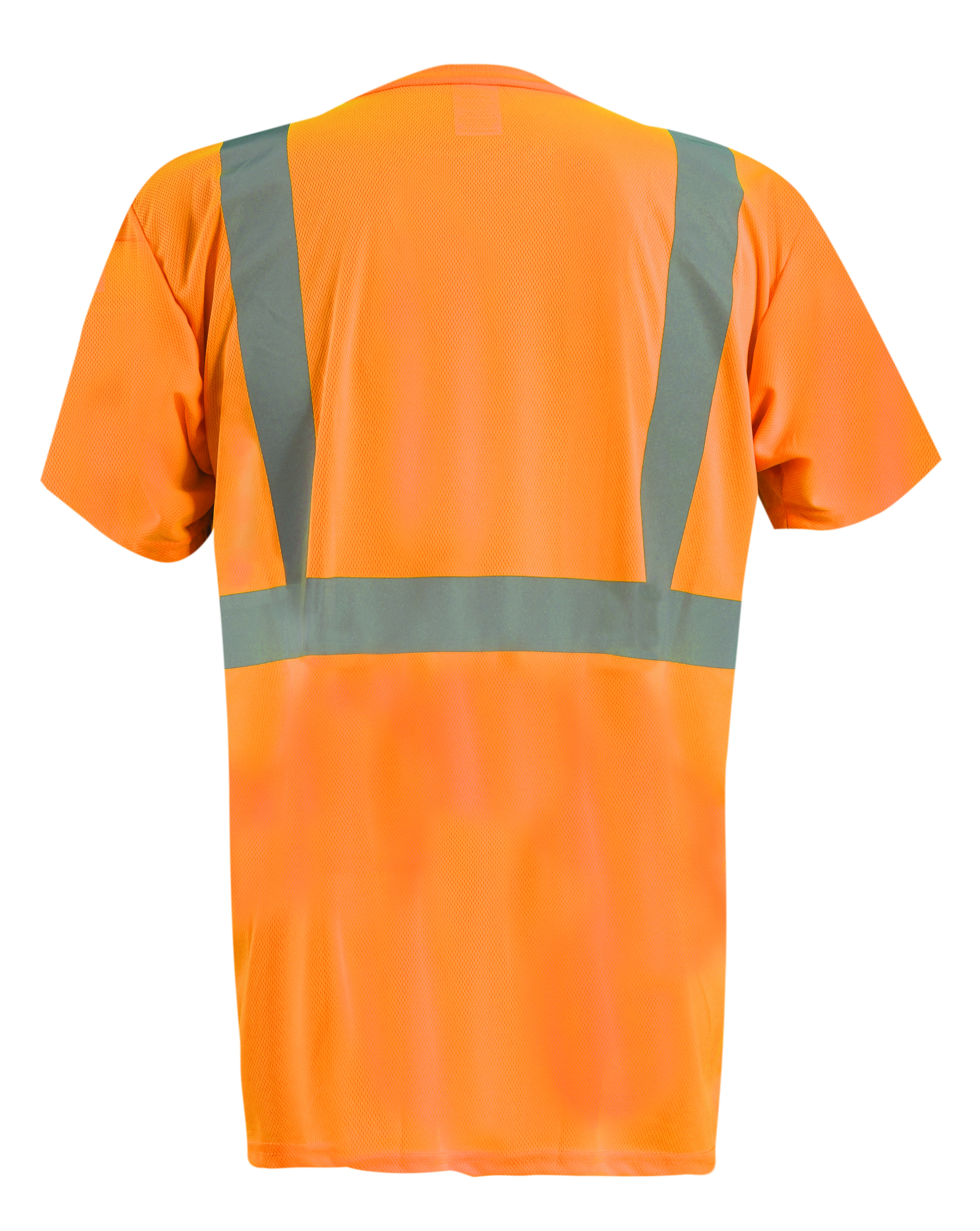 Picture of Occunomix LUX-SSETPBK SHORT SLEEVE BLACK BOTTOM WICKING BIRDSEYE T-SHIRT w/POCKET