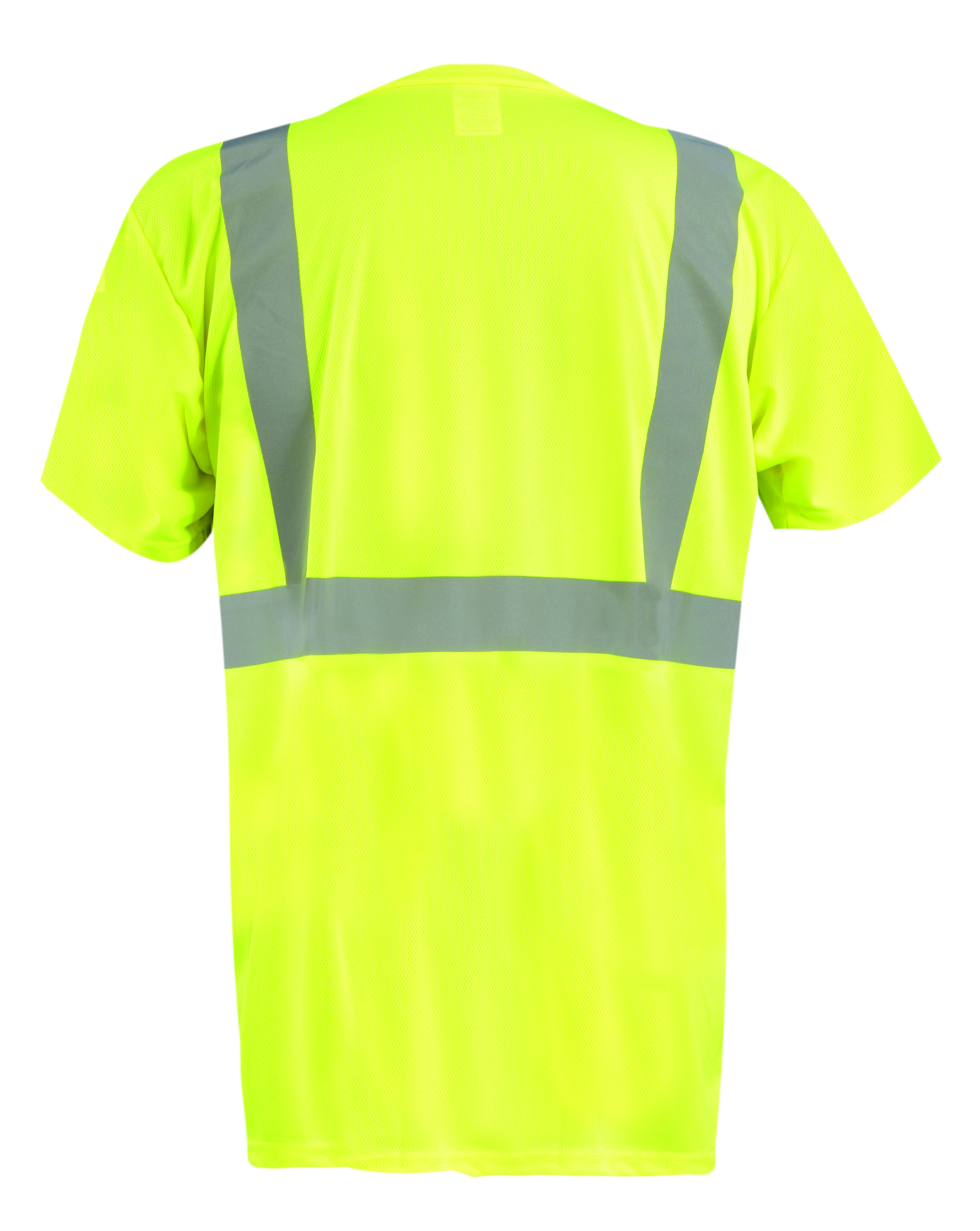 Picture of Occunomix LUX-SSETPBK SHORT SLEEVE BLACK BOTTOM WICKING BIRDSEYE T-SHIRT w/POCKET