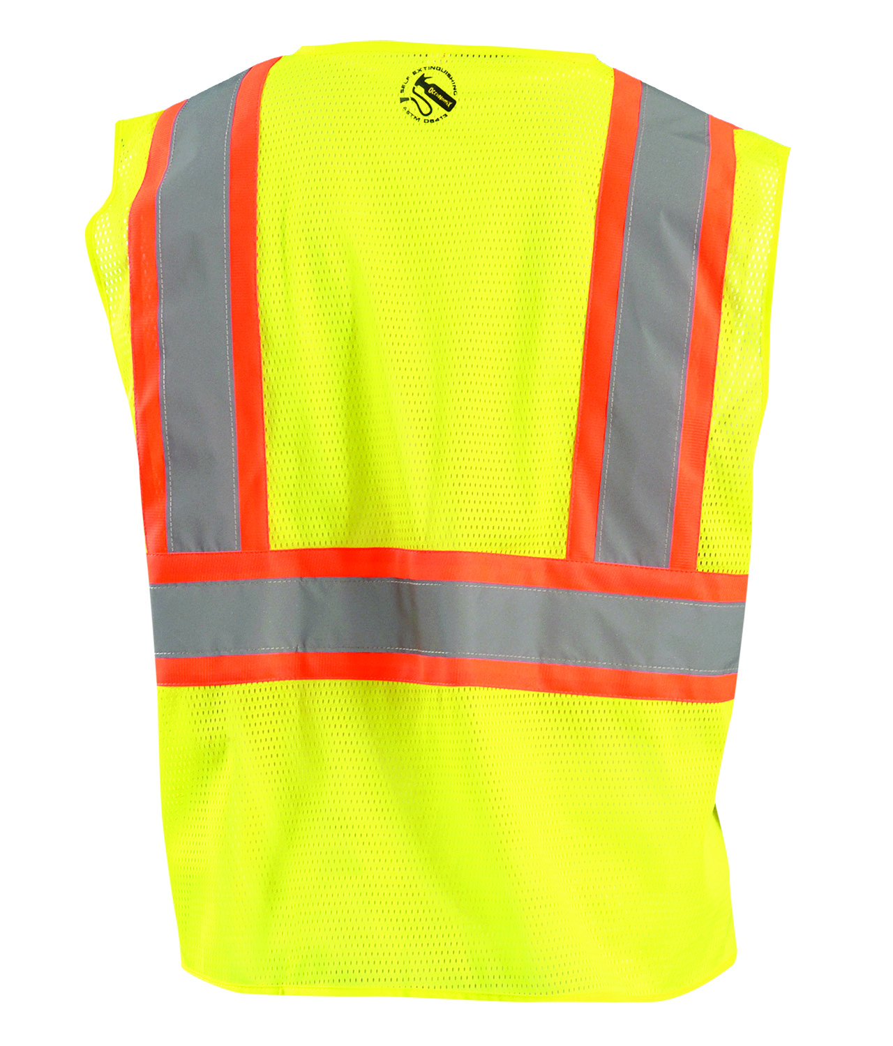 Picture of Occunomix TSE-IM2TZ MESH SELF-EXTINGUISHING TWO-TONE VEST w/QUICK RELEASE ZIPPER