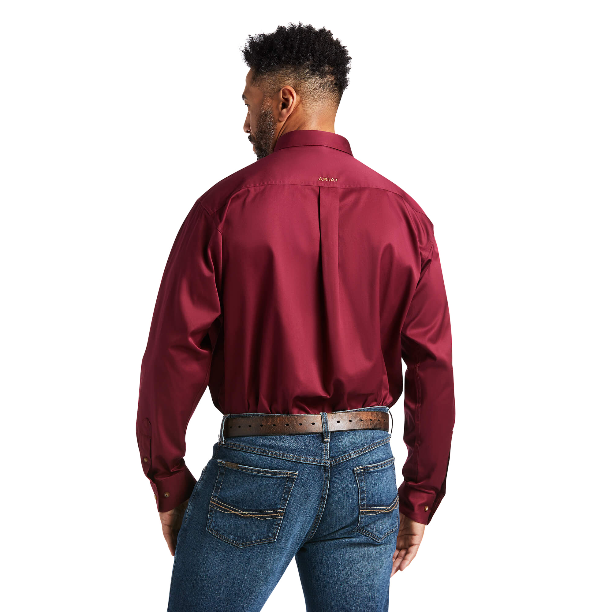 Picture of Ariat 10012635 SOLID TWILL CLSSC LS SHRT