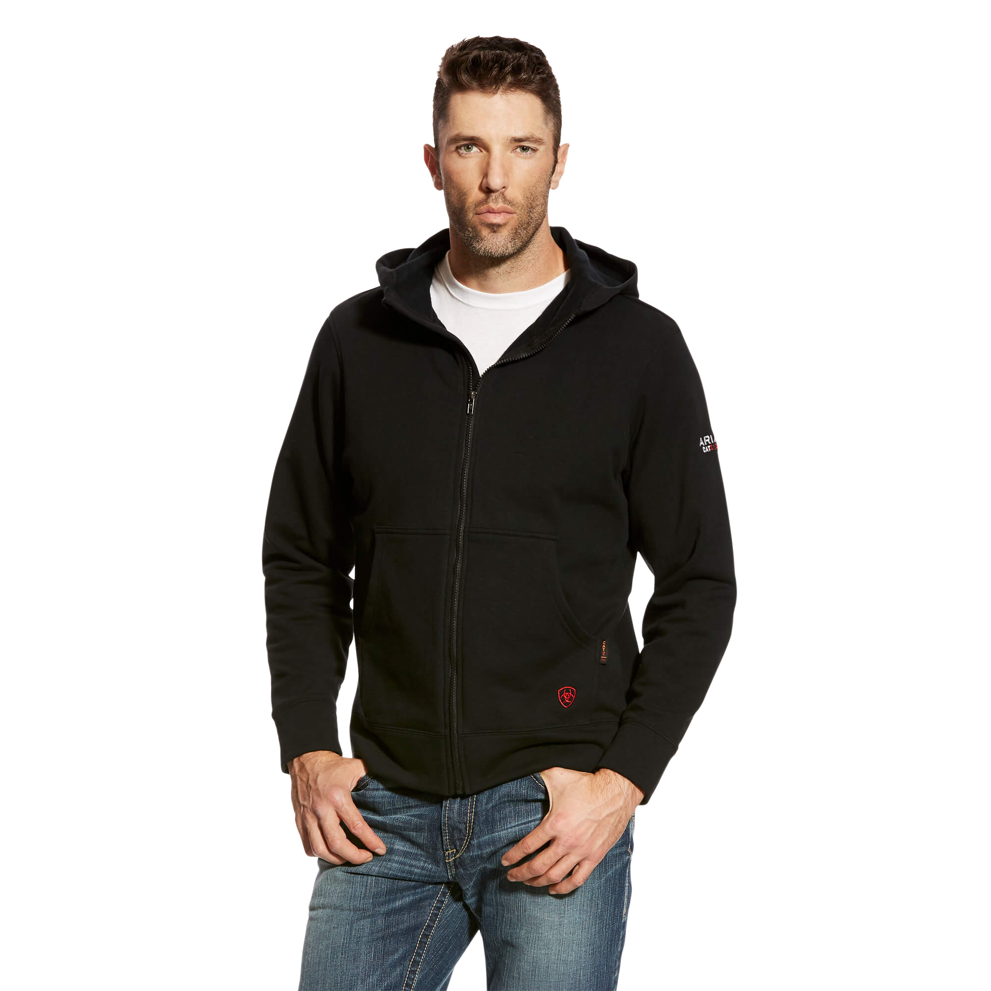 Picture of Ariat 10023974 FR DURASTRETCH FULL ZIP HOOD