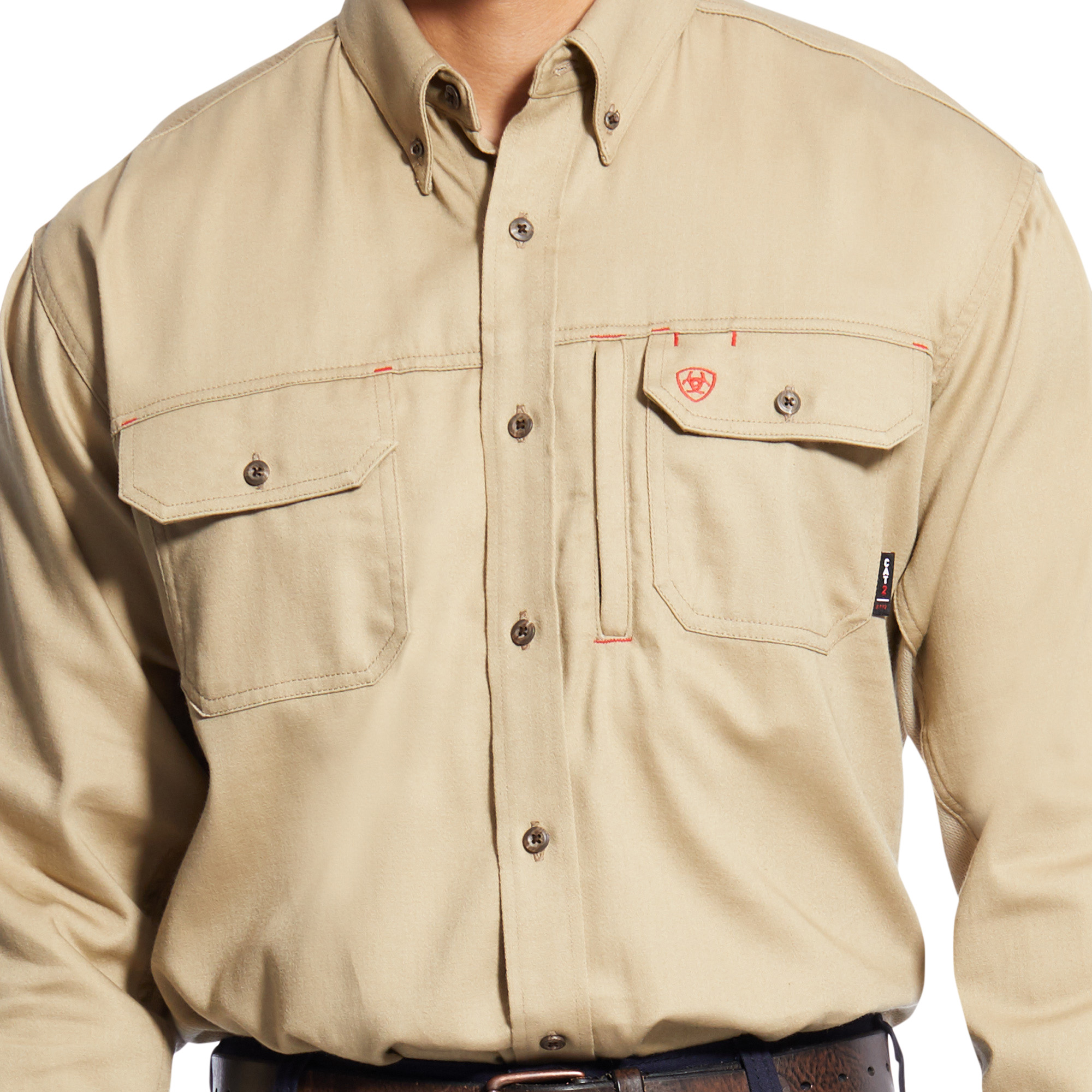 Picture of Ariat 10025402 FR SOLID VENT LS WRK SHRT