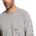 Picture of Ariat 10027901 REBAR COTTON STRONG GRAPHIC LS T-SHRT