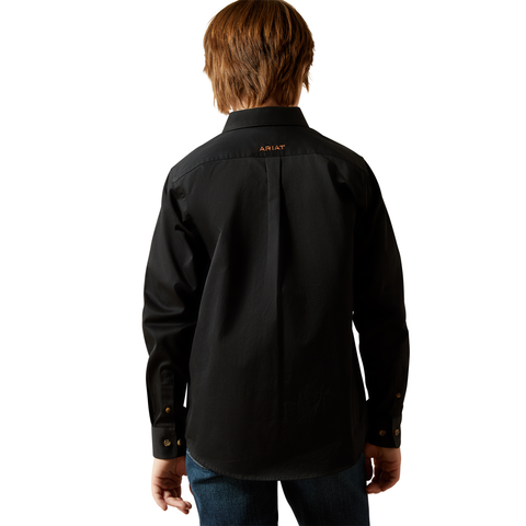 Picture of Ariat 10030161 SOLID TWILL  CLSSC LS SHRT