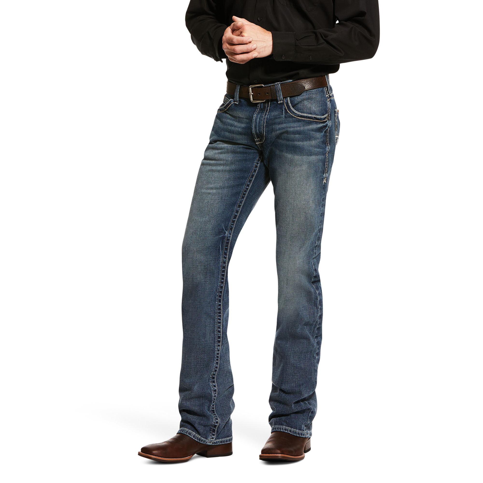 Picture of Ariat 10030275 M5 STR ADKINS STKBL STRAIGHT JEAN LENNOX