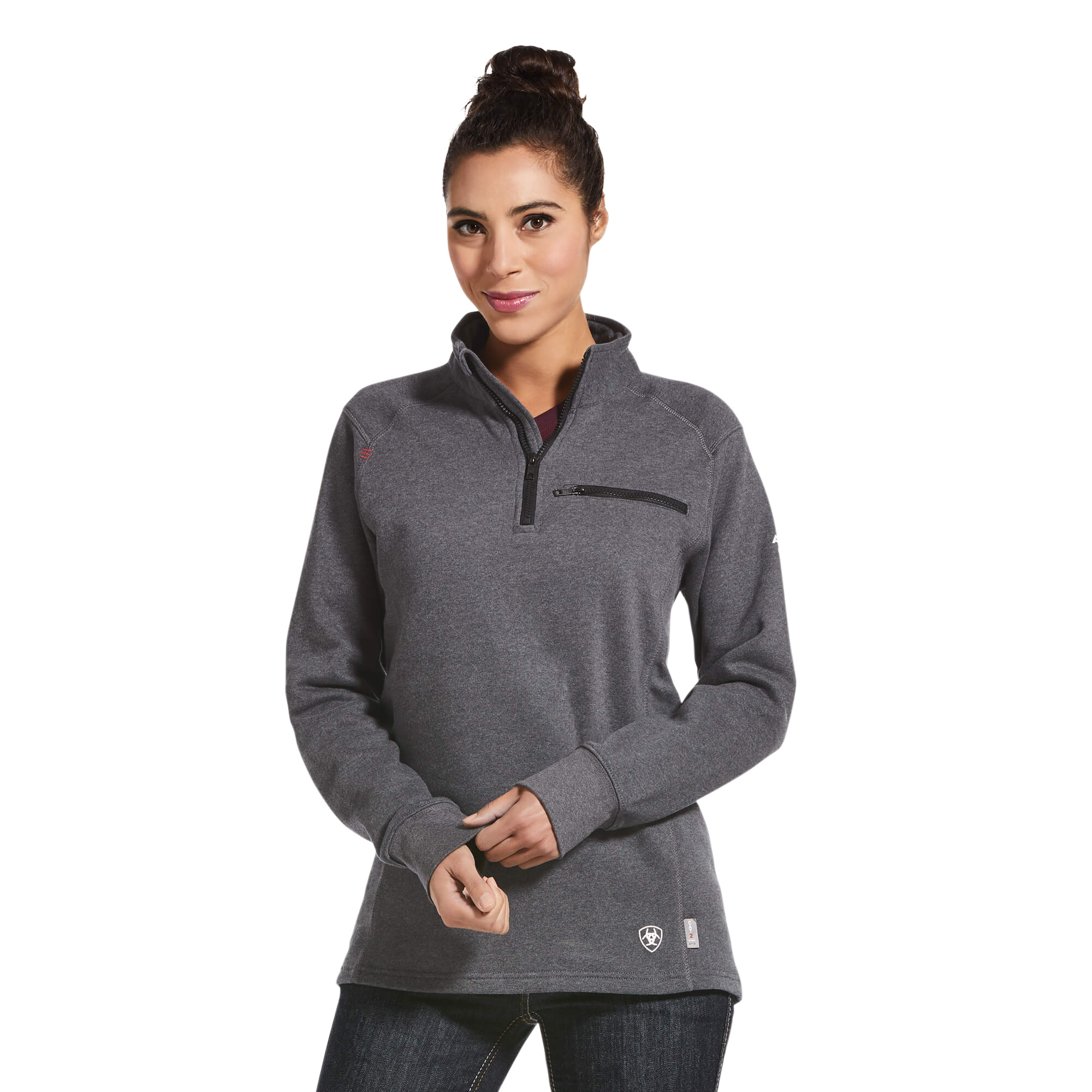 Picture of Ariat 10032841 FR REV 1/4 ZIP TOP