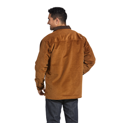 Picture of Ariat 10032971 FR DURASTRETCH SHERPA-LINED CORDUROY   SHRT JKT