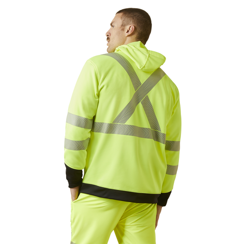 Picture of Ariat 10041796 REBAR WORKTEK HI-VIS FULL ZIP HOOD