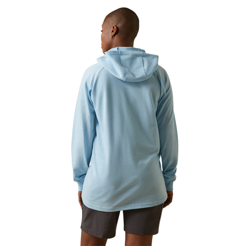 Picture of Ariat 10043841 REBAR COTTONSTRONG HOODED LS T-SHRT