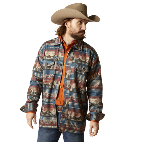 Picture of Ariat 10046052 CALDWELL PRINTED SHIRT JACKET SHRT JKT