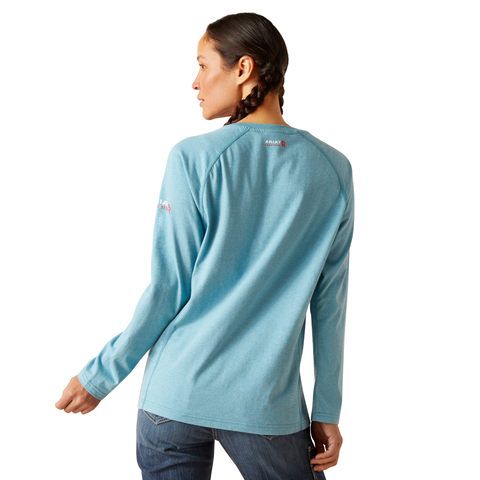Picture of Ariat 10048887 FR AIR CREW LS T-SHRT
