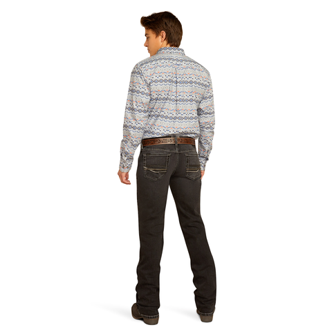 Picture of Ariat 10051872 M7 ONYX STRGHT JEAN EBONY BLACK
