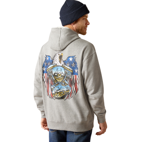 Picture of Ariat 10052081 REBAR WORKMAN MOTO EAGLE HOOD