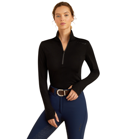 Picture of Ariat 10052134 CHEVIOT 1/4 ZP LS BSLYR