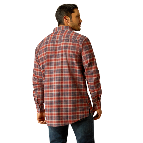 Picture of Ariat 10052804 REBAR FLANNEL DURASTR LS WRK SHRT
