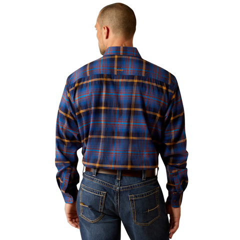 Picture of Ariat 10052826 REBAR FLANNEL DURASTR LS WRK SHRT