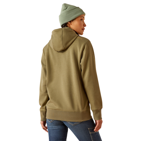 Picture of Ariat 10052846 REBAR SKILL SET 1/2 ZIP HOOD