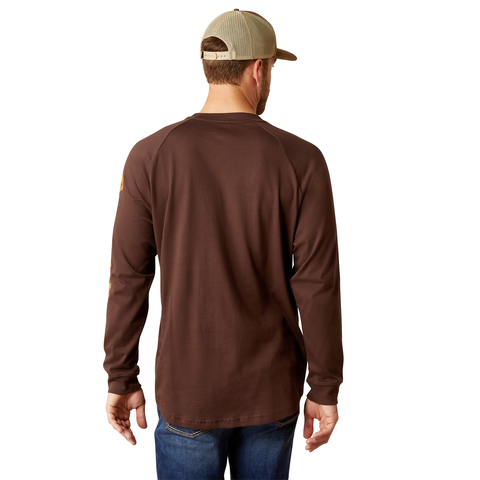 Picture of Ariat 10052858 REBAR COTTON STRONG GRAPHIC LS T-SHRT