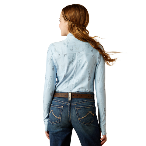 Picture of Ariat 10052913 LOWELL 3.0 1/4 ZP LS BSLYR