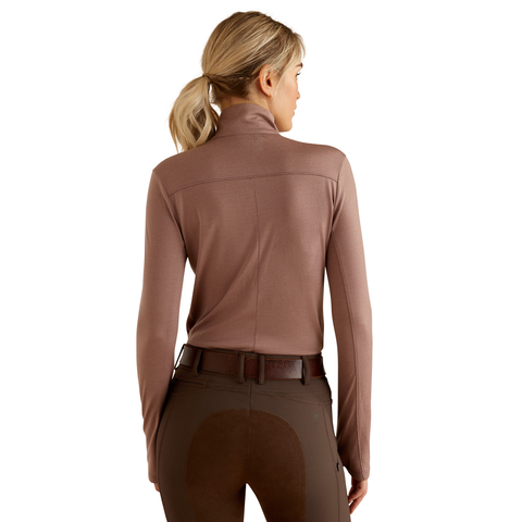 Picture of Ariat 10052986 CHEVIOT 1/4 ZP LS BSLYR