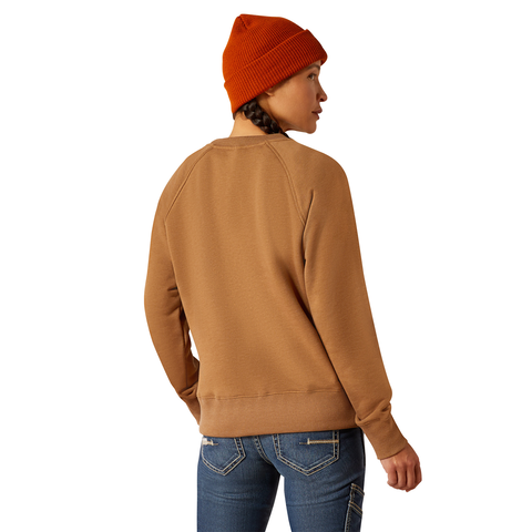 Picture of Ariat 10053021 REBAR CROPPED SWTSHRT
