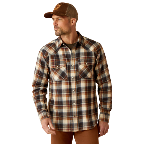 Picture of Ariat 10053877 HARFORD RETRO SNP LS SHRT