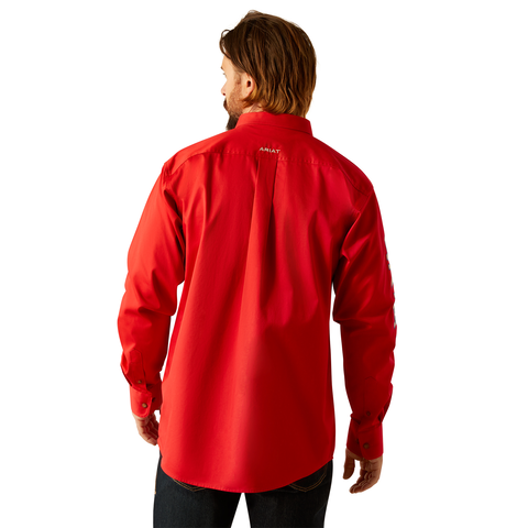 Picture of Ariat 10055236 Team Logo Twill Classic Fit Shirt
