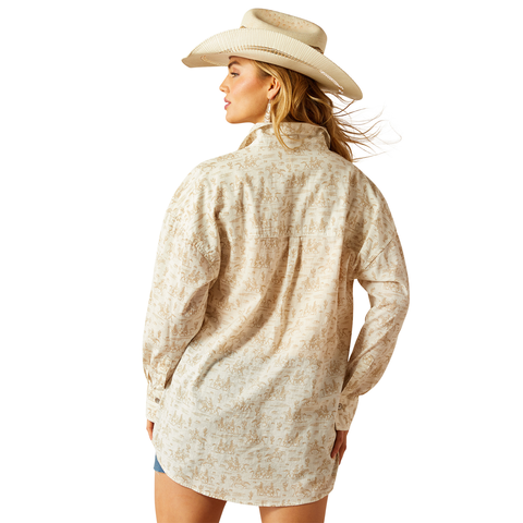 Picture of Ariat 10060393 Poppy Summer Overshirt Shirt