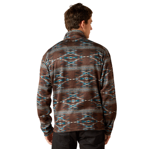 Picture of Ariat 10062620 Caldwell Logo 1/4 Zip Sweater