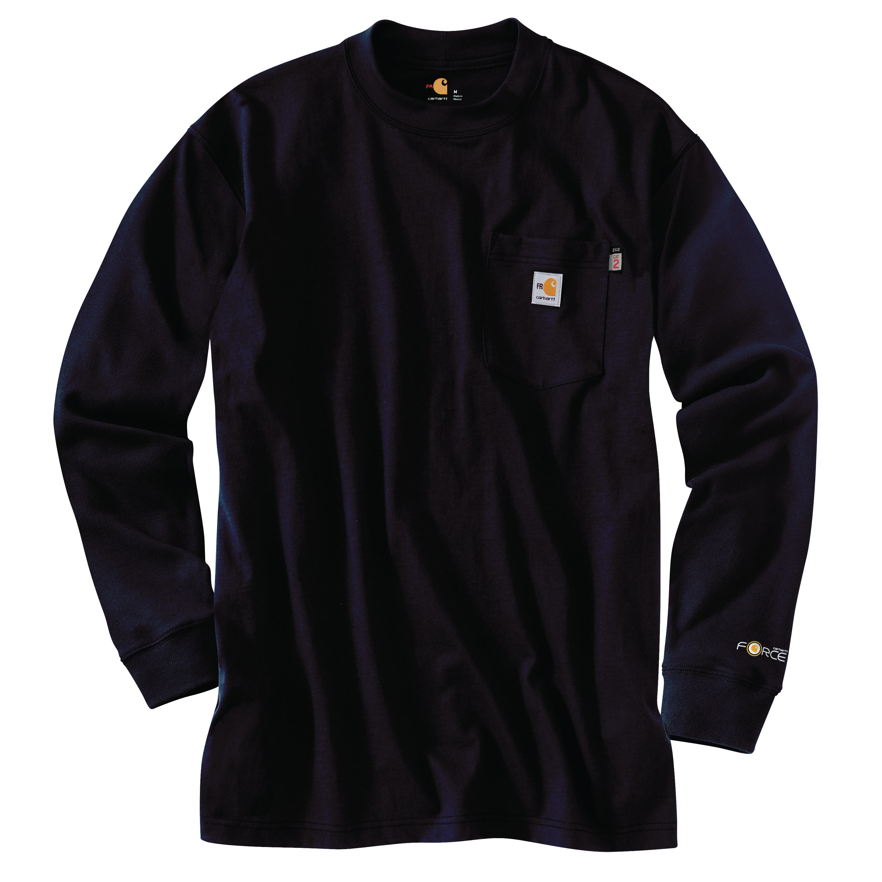 Picture of Carhartt 100235 Mens Flame Resistant Force Loose Fit Midweight Long-Sleeve Pocket T-Shirt