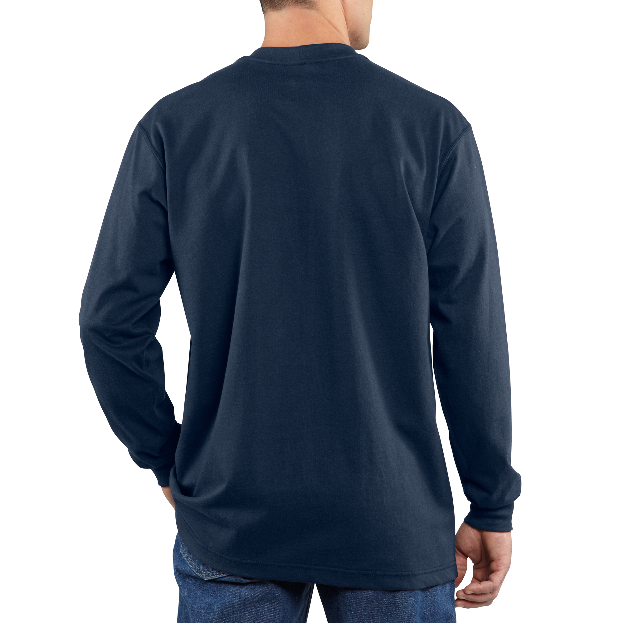 Picture of Carhartt 100235 Mens Flame Resistant Force Loose Fit Midweight Long-Sleeve Pocket T-Shirt