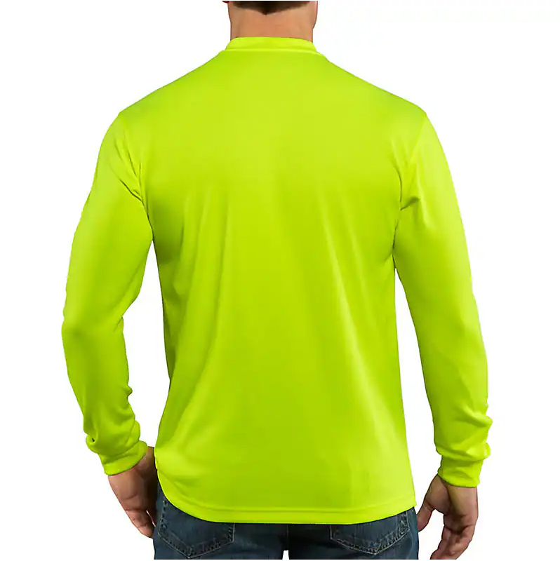 Picture of Carhartt 100494 Mens Force Relaxed Fit Lightweight Color Enhanced Long-Sleeve Pocket T-Shirt