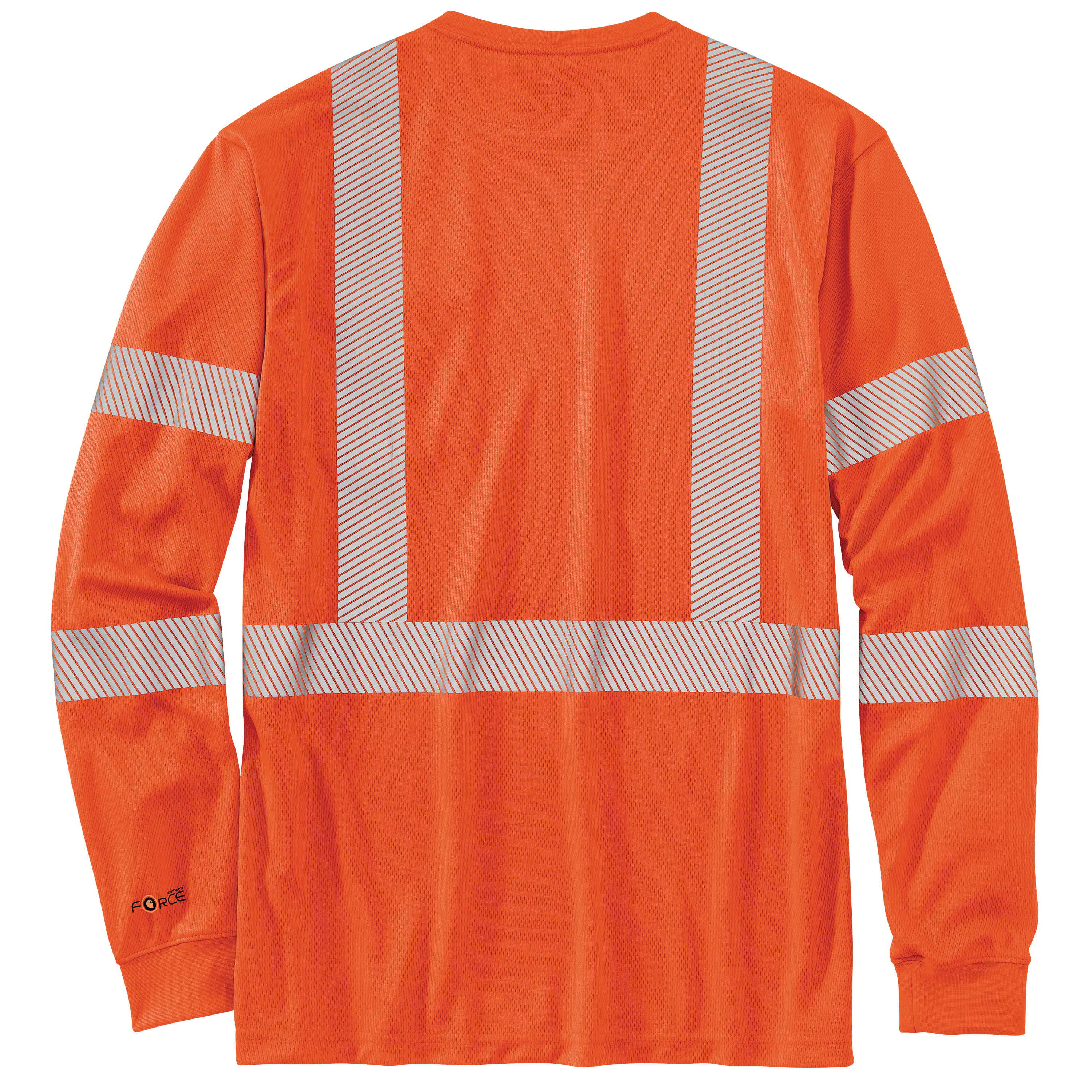 Picture of Carhartt 100496 Mens High-Visibility Force Relaxed Fit Lightweight Long-Sleeve Class 3 Pocket T-Shirt
