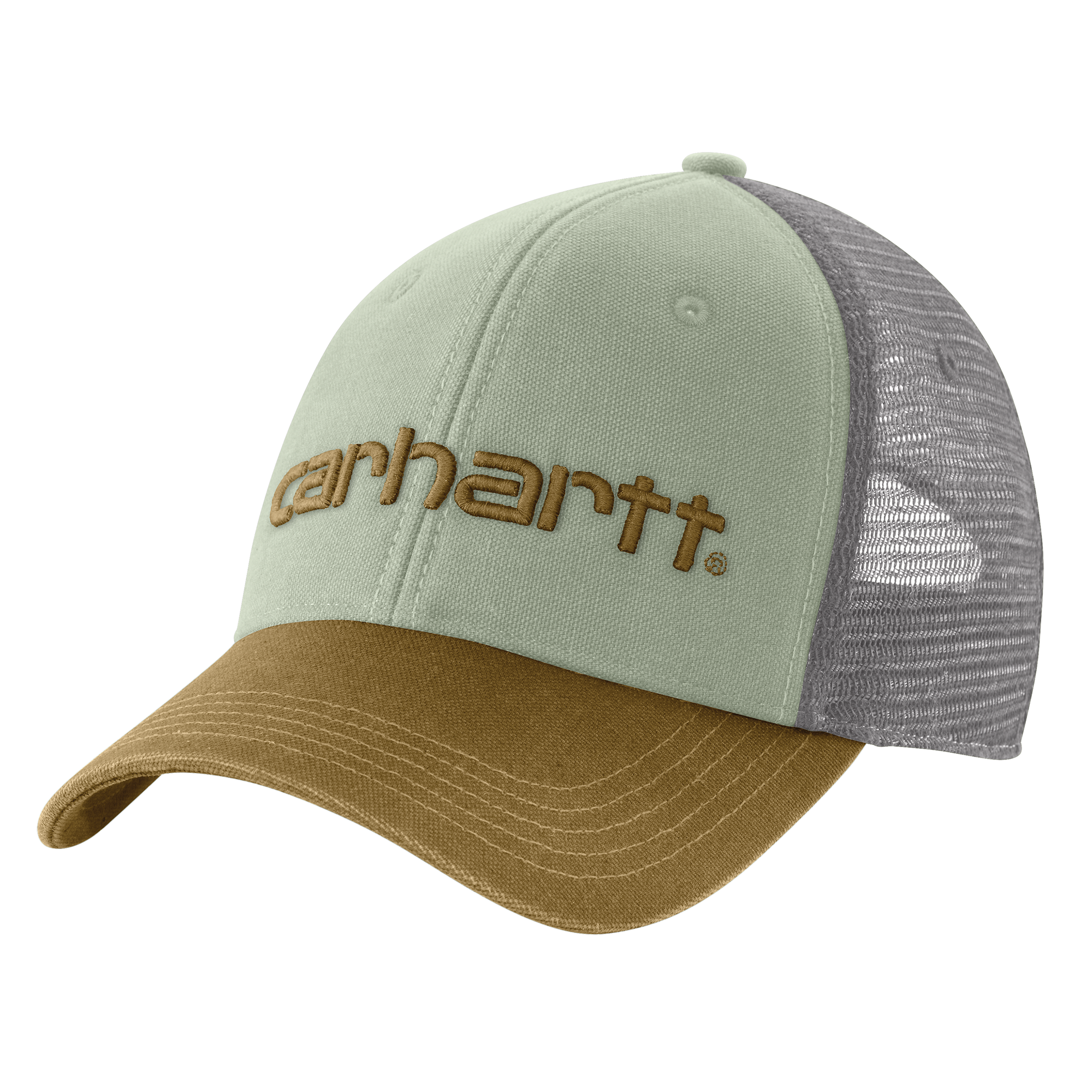 Picture of Carhartt 101195 Mens Canvas Mesh-Back Logo Graphic Cap