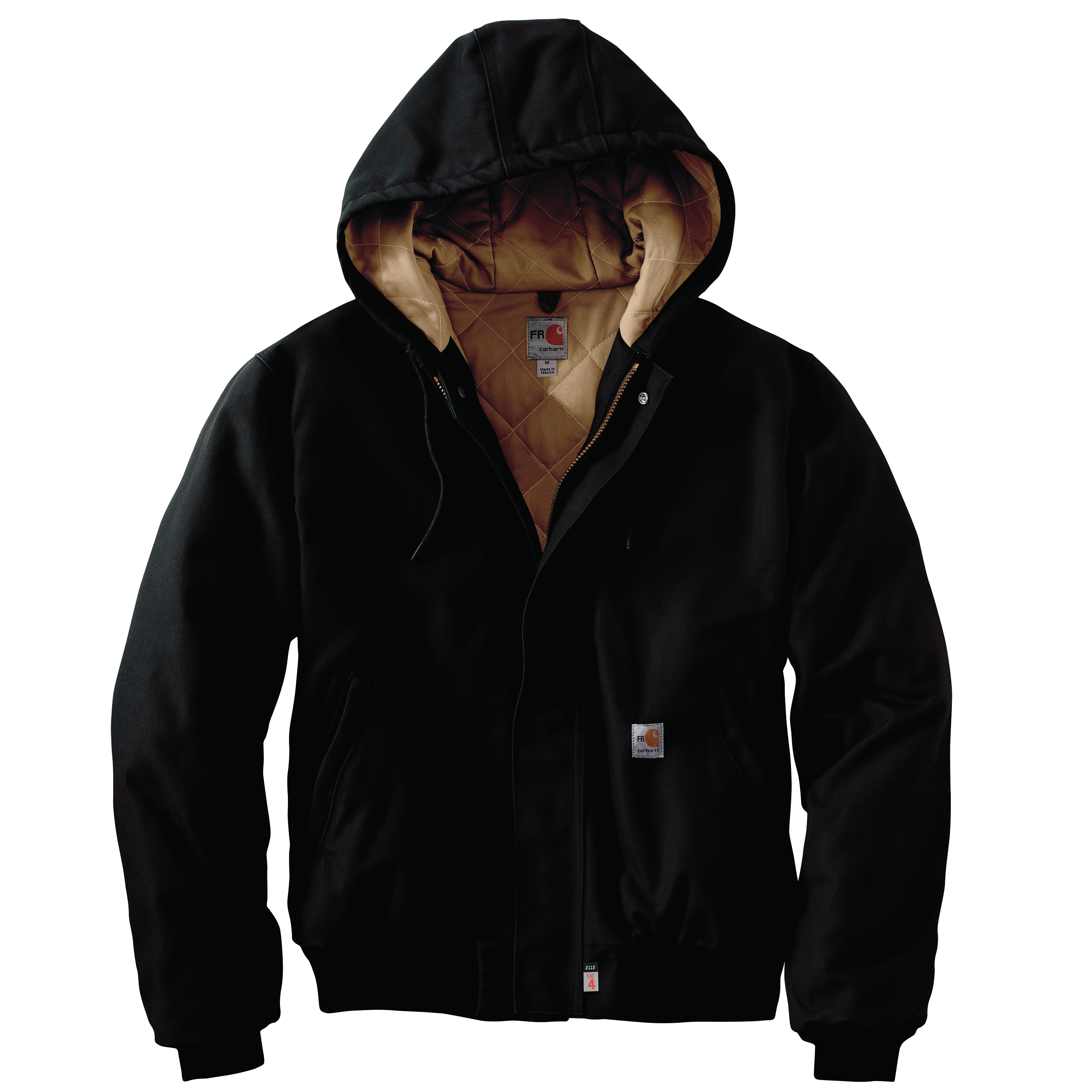 Picture of Carhartt 101621 Mens Flame Resistant Loose Fit Duck Insulated Active Jac