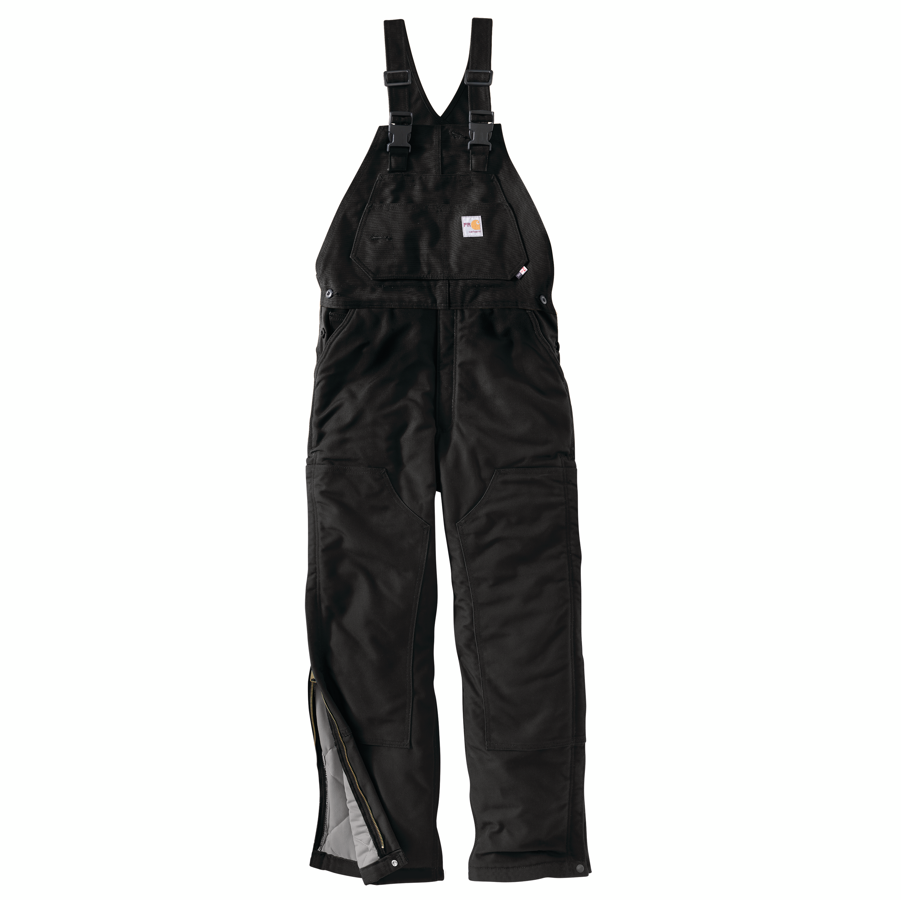 Picture of Carhartt 101626 Mens Flame Resistant Loose Fit Duck Insulated Bib Overall