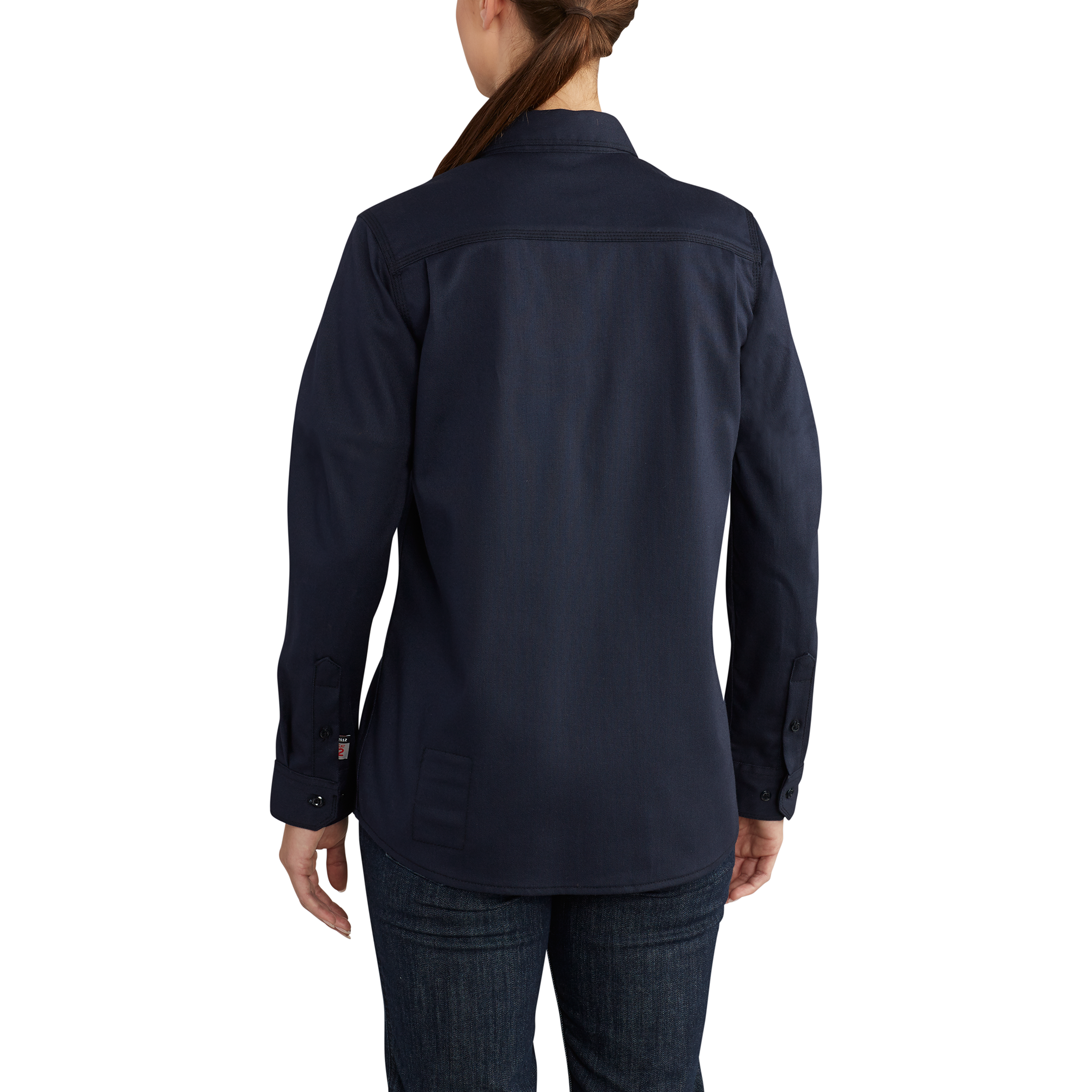 Picture of Carhartt 102459 Womens Flame Resistant Rugged Flex® Relaxed Fit Midweight Twill Long-Sleeve Shirt