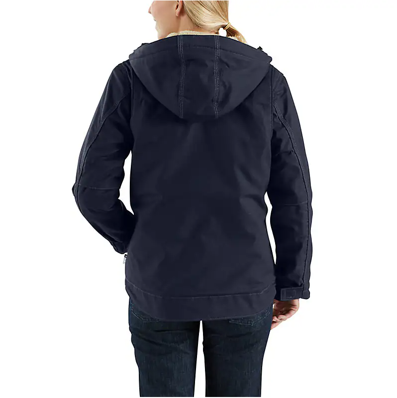 Picture of Carhartt 102694 Womens Flame Resistant Full Swing® Loose Fit Quick Duck Sherpa-Lined Jacket